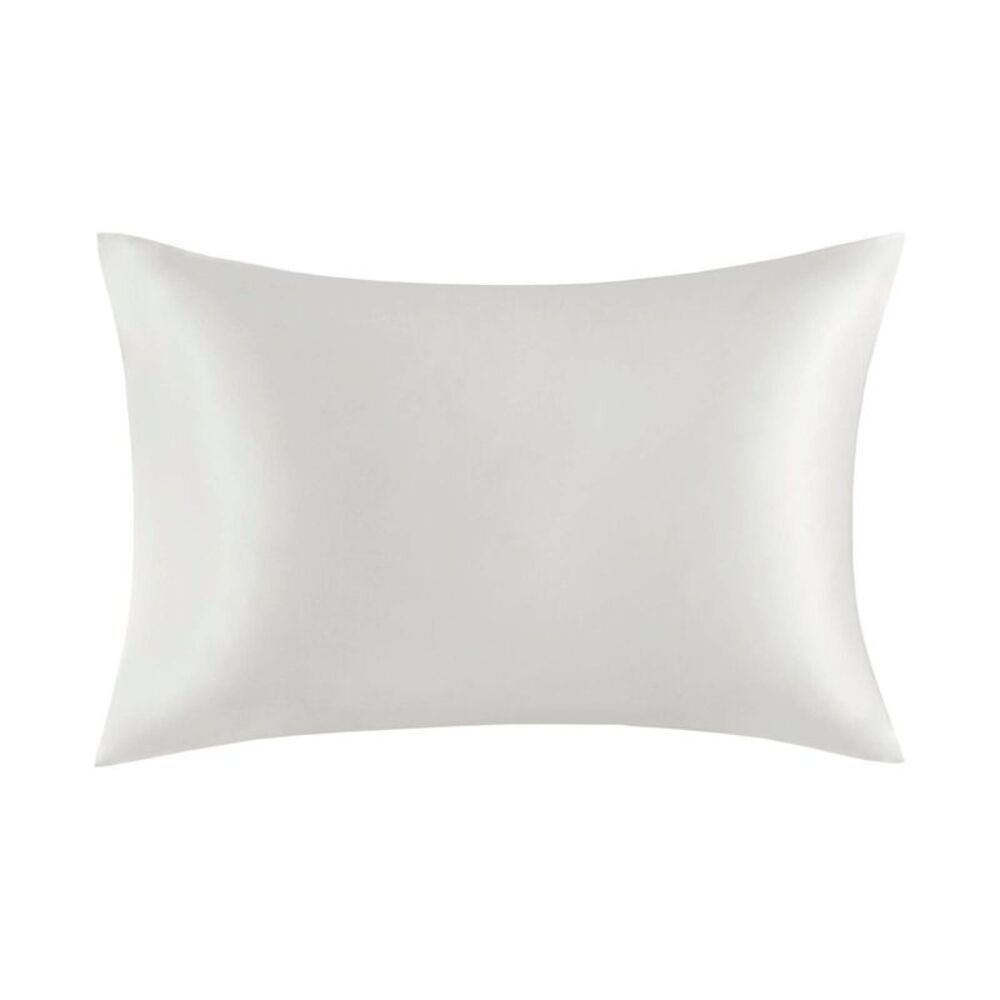 Madison Park - Standard Mulberry 100% Silk Pillowcase White White